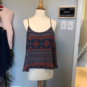 Tribal patterned tank top